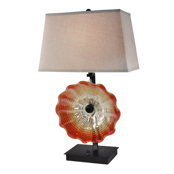 Ivy Bronx Dorrance Glass Table Lamp Wayfair Canada